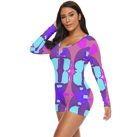 Long Sleeve Boyleg Swimsuit 