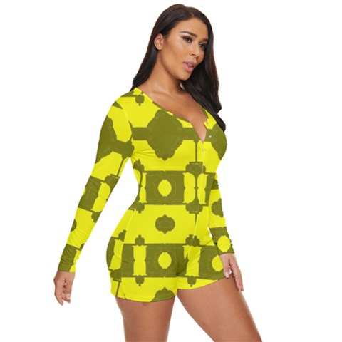 Long Sleeve Boyleg Swimsuit 