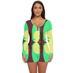 Long Sleeve Boyleg Swimsuit