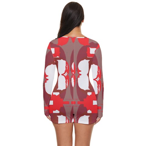 Long Sleeve Boyleg Swimsuit 