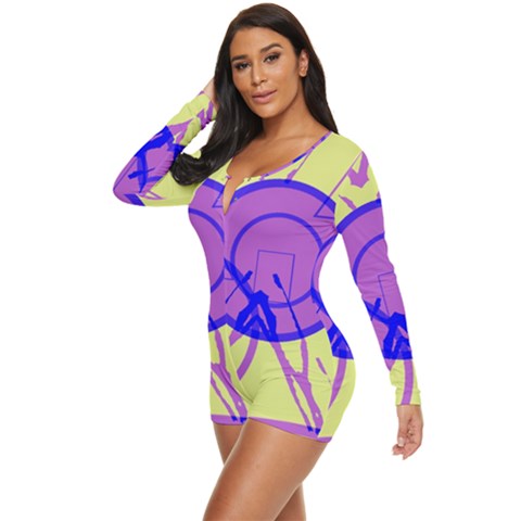 Long Sleeve Boyleg Swimsuit 