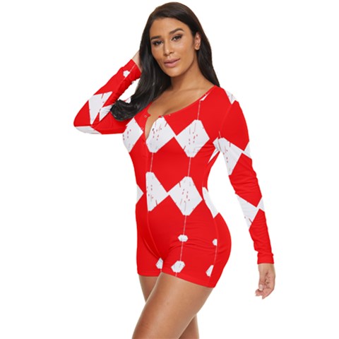 Long Sleeve Boyleg Swimsuit 