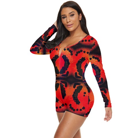 Long Sleeve Boyleg Swimsuit 