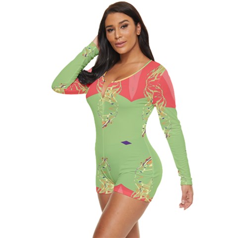 Long Sleeve Boyleg Swimsuit 