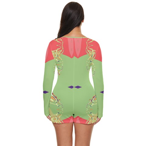 Long Sleeve Boyleg Swimsuit 