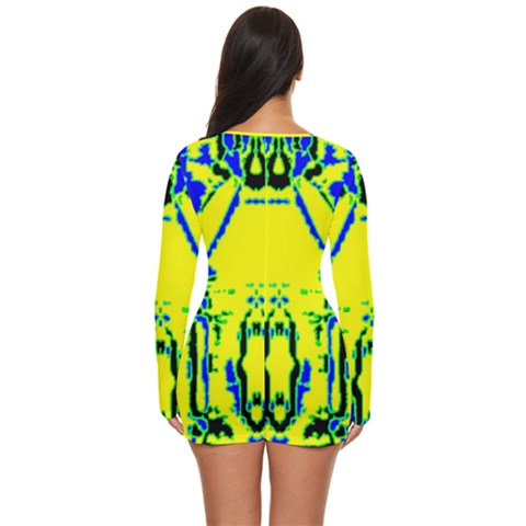 Long Sleeve Boyleg Swimsuit 