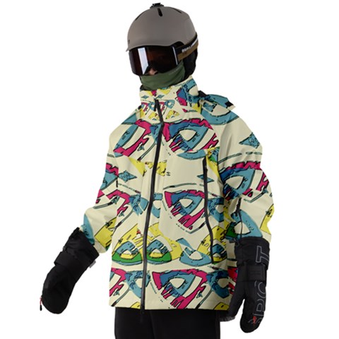 Men s Zip Ski and Snowboard Waterproof Breathable Jacket 