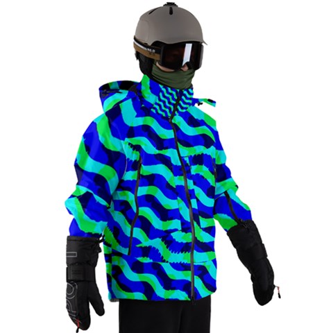 Men s Zip Ski and Snowboard Waterproof Breathable Jacket 