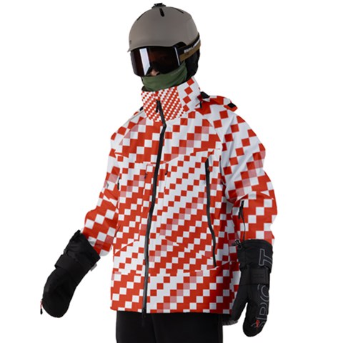 Men s Zip Ski and Snowboard Waterproof Breathable Jacket 