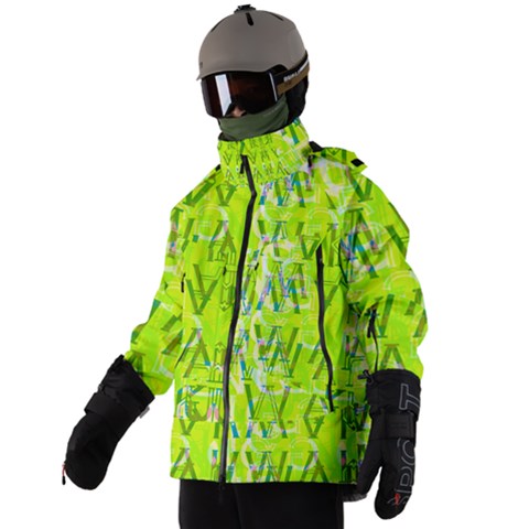 Men s Zip Ski and Snowboard Waterproof Breathable Jacket 