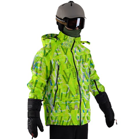 Men s Zip Ski and Snowboard Waterproof Breathable Jacket 