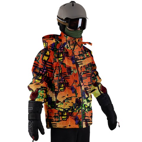 Men s Zip Ski and Snowboard Waterproof Breathable Jacket 