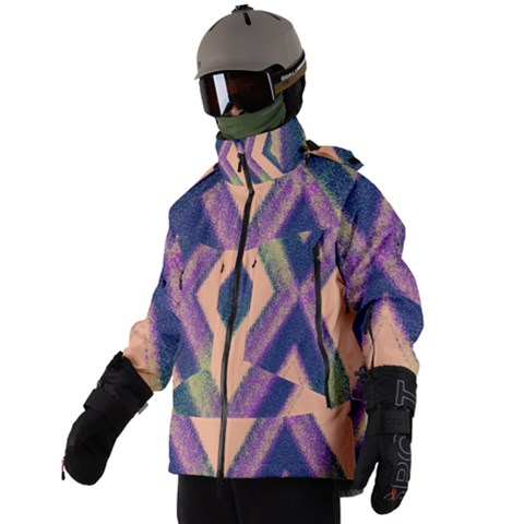 Men s Zip Ski and Snowboard Waterproof Breathable Jacket 