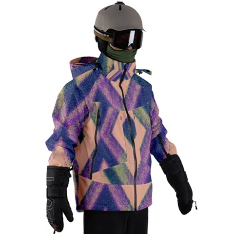 Men s Zip Ski and Snowboard Waterproof Breathable Jacket 