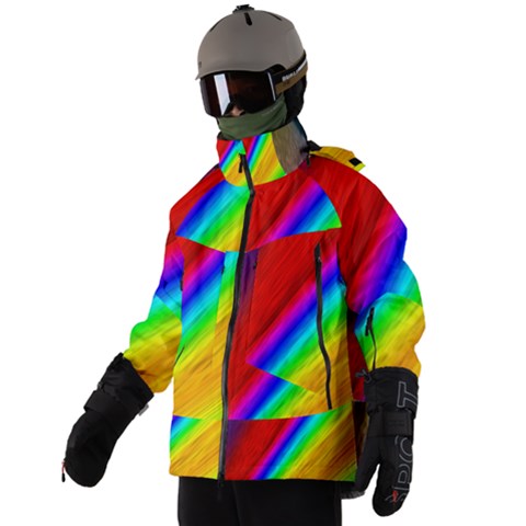 Men s Zip Ski and Snowboard Waterproof Breathable Jacket 