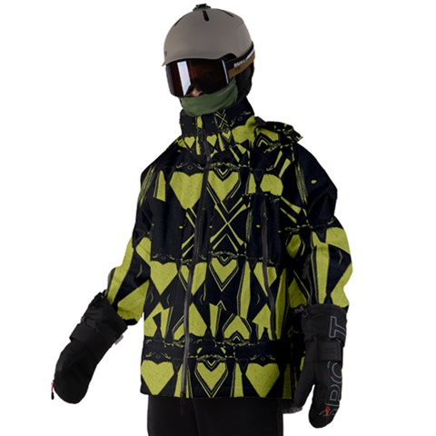 Men s Zip Ski and Snowboard Waterproof Breathable Jacket 