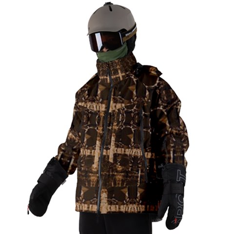 Men s Zip Ski and Snowboard Waterproof Breathable Jacket 