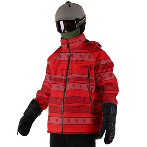 Men s Zip Ski and Snowboard Waterproof Breathable Jacket 