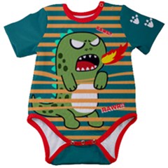 Personalized Dinosaur Name Baby Short Sleeve Bodysuit Personalized Dinosaur Name Baby Short Sleeve Bodysuit
