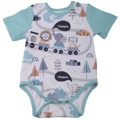 Personalized Animal Name Baby Short Sleeve Bodysuit