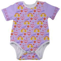 Personalized Peace Rainbow Name Baby Short Sleeve Bodysuit Personalized Peace Rainbow Name Baby Short Sleeve Bodysuit