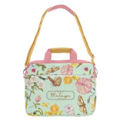 Personalized Floral Name MacBook Shoulder Laptop Bag - MacBook Pro 16  Shoulder Laptop Bag