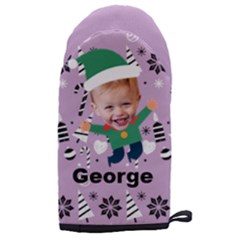 Personalized Xmas Elf Photo Microwave Oven Glove