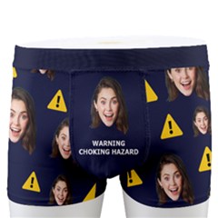 Personalized Photo Many Face Head Warning Choking Hazard Boxer - Men s Boxer Briefs