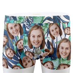 Personalized Photo Many Face Head Hawaii Style Boxer - Men s Boxer Briefs