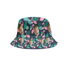 Personalized Flamingo Head Photo Bucket Hat (kids)