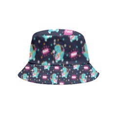Personalized Rock Dinosaur Name Bucket Hat (kids)