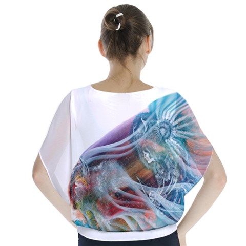 Batwing Chiffon Blouse 