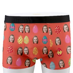 Personalized Photo Many Face Head Easter Egg Name Boxer - Men s Boxer Briefs