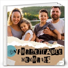 Personalized Happy Family Unforgettable Memories 12 x 12 Photo Book - 12x12 Photo Book (20 pages)