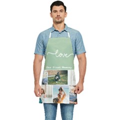 Personalized Love Line Photo Kitchen Apron