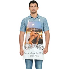 Personalized White Frame Name Photo Kitchen Apron