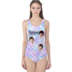 Personalized Mermaid Photo One Piece Swimsuit