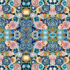 Roses And Blues Floral