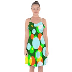 Ruffle Detail Chiffon Dress