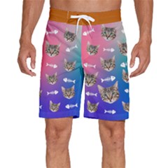 Personalized Photo Many Face Head Pet - Men s Beach Shorts Personalized Photo Many Face Head Pet - Men s Beach Shorts