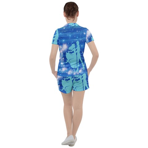 Women s Mesh T-Shirt and Shorts Set 