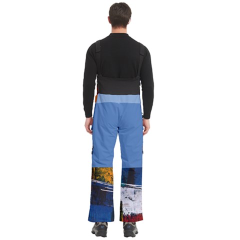 Men s Side Zip Front Pouch Ski And Snowboard Bib Pants	 