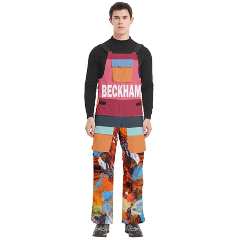 Men s Side Zip Front Pouch Ski And Snowboard Bib Pants	 