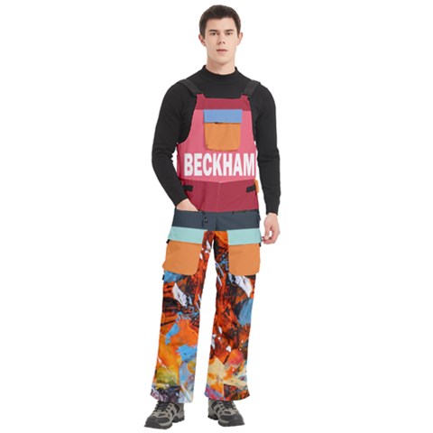 Men s Side Zip Front Pouch Ski And Snowboard Bib Pants	 