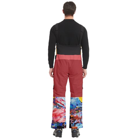 Men s Side Zip Front Pouch Ski And Snowboard Bib Pants	 