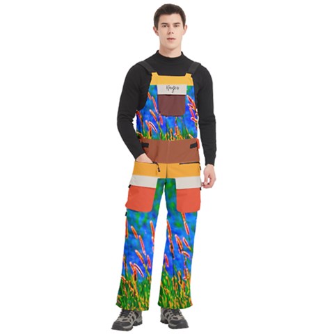 Men s Side Zip Front Pouch Ski And Snowboard Bib Pants	 