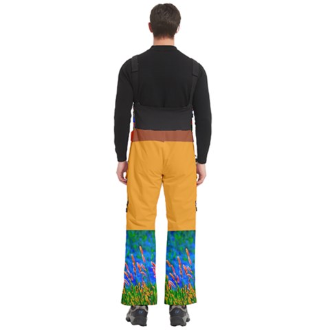 Men s Side Zip Front Pouch Ski And Snowboard Bib Pants	 
