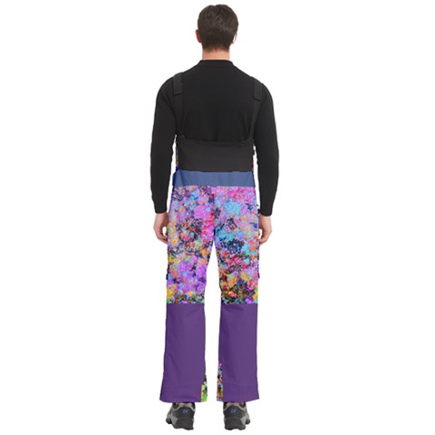 Men s Side Zip Front Pouch Ski And Snowboard Bib Pants	 
