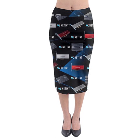 Midi Pencil Skirt 