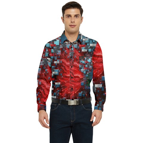Men s Long Sleeve Pocket Shirt  